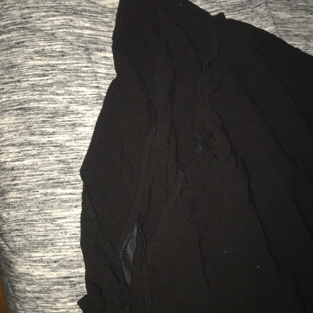 Black Ruffled Shorts - Picture 2 of 3